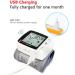 Buy Rechargeable Digital Wrist Cuff Blood Pressure Monitor - Smart Voice Sphygmomanometer with Large Screen & 180 Memory Records - International Shipping Available - Buy Online on GoSupps.com