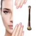 Double End Complexion Brush - Dual Ended Rose Gold Makeup Brush for Face Powder Liquid Foundation Concealer & Eyeshadow - Buy Online on GoSupps.com