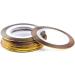 20 Rolls Gold Silver Nail Art Stripping Tape - Manicure Sticker Polish Transfer Foils Decoration - Buy Online on GoSupps.com