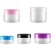Zeoabsy 70 Pieces 5ml Clear Empty Can - Transparent Cream Containers with Purple Screw Caps for Lotion Mini Candles Nail Art & Lip Balm - Buy Online on GoSupps.com