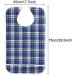 Adult Bib Stripe Striped Waterproof Adult Eating Bib Adjustable Neck Reusable Mealtime Clothing Protector Dining Aid(Blue) - Buy Online on GoSupps.com