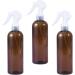 Beaupretty 3-Pack Amber Plastic Spray Bottles | Refillable Essential Oil & Cleaning Containers - Buy Online on GoSupps.com