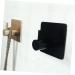 Alipis Stainless Steel Hooks Suction Hooks Wall Mount Single Hooks Hook up European Style Wall Hanging medium Black - Buy Online on GoSupps.com