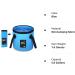 Esthesia Collapsible Bucket - 5 Gallon Portable Folding Wash Basin for Camping & Traveling - Blue - Buy Online on GoSupps.com