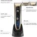 Professional Hair Clippers & Beard Trimmer for Men - Rechargeable Electric Hair Clipper with Adjustable Ceramic Blade - Golden Edition with Box - Buy Online on GoSupps.com