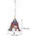 Buy Abaodam 4-Piece Wrought Iron Christmas Tree Hanging Bells | Snowy Decor for American Style Xmas Trees | 7x7cm | International Shipping Available - Buy Online on GoSupps.com