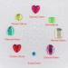 Elwish 365pcs Round Jewels Stickers | Self-Adhesive Rhinestone Gems for Crafts | Multicolored Bling Jewels - Buy Online on GoSupps.com