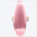 BGHJUE Long Pink Synthetic Wig with Bangs | Realistic Scalp Hair Accessories for Women - Buy Online on GoSupps.com