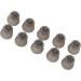 Sound Amplifier Dome - 10 Static-Free Hearing Aid Earmolds (9mm) for Hearing Impairment Replacement - Black - Buy Online on GoSupps.com