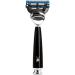 M HLE Rytmo Shaving Set - Pure Badger Hair Gillette Compatible Black Precious Resin - Premium International Shipping - Buy Online on GoSupps.com