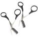 2 X Eyebrow Groomer Pro Trimmer Comb Scissors Cosmetic Stainless Steel Blades