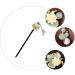 Lurrose Wooden Hair Stick with Resin Flower Tassel - Classical Chinese Hairpin for Bride, Kimono Hair Ornament - Buy Online on GoSupps.com