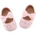 LACOFIA Baby Girls Anti-Slip First Walking Shoes | Bowknot Mary Jane Princess Party Shoes | 3-6 Months | Pink - Buy Online on GoSupps.com