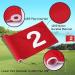 Tobwolf 4PCS Portable 15x22cm Golf Flags for Putting Green - 420D Nylon Practice Targets with Numbered Pins - Indoor/Outdoor Use - Buy Online on GoSupps.com