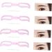 FRCOLOR 5sets Reusable Eyebrow Card Handheld Eyebrow Grooming Template For Women Girls Easy To Use Create Natural Thick Eyebrows Pink - Buy Online on GoSupps.com