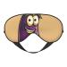 Cartoon Eggplant Soft Sleeping Mask Women Breathable Eye Band Perfect for Travel and Relaxation