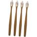 FRCOLOR Soft Bristle Bamboo Toothbrush Set - 4 Pack Adults Degradable Eco-Friendly Toothbrushes - Buy Online on GoSupps.com