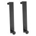 Gadpiparty 2pcs Door Hook Over Door Clothes Hanger Rack Over The Door Mirror Hanger Wall Hanger Door Back Hook 21x4.5cm Black