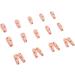 JustoTry 24 Pcs Long Red Heart Diamond Press on Nails - Ballerina Stick on Acrylic False Nails for Women - Nail Art Decoration - Buy Online on GoSupps.com