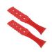 Milist 2 massage bars Gua Sha Scraping Massage Hammer Pat Acupoint massager for body back health care muscles massage (red)