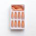 24pcs French Press On Nails - Long Coffin Full Cover Gradient Design Acrylic Nails for Women & Girls (Orange - Buy Online on GoSupps.com
