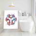 Davud Farmhouse Bedroom Wall Decor - Insulin Structure Watercolor Print - Endocrinology Diabetes Art - Office Science Gift - Endocrinologist Wall Art - 12 x 16 - Ready to Hang - Red - Buy Online on GoSupps.com