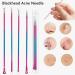 Blackhead Comedone Acne Pimple Blackhead Remover Tool Spoon for Face Skin Care Tool Needles Facial Pore Cleaner (B) - Buy Online on GoSupps.com