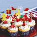 Blumomon Pack of 36 Merry Christmas Cupcake Toppers with Glittering Snowflakes Candy Hats Gift Elf Cake Decorations for Christmas and Winter Ceremony Party Bedar Multicoloured 16 - Buy Online on GoSupps.com