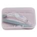 APUGHIZE tweezers set made of soft silicone for inserting contact lenses portable organizational holders accessories transparent portable travel contact liner remover tool set gray