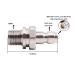 Manloney LLC Universal 1/8 NPT Male to 8mm Quick-Disconnect Plug Adapter - 4500psi High Pressure PCP Paintball Charging System Fittings - Buy Online on GoSupps.com