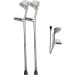 Safety Crutches Portable Crutches 1 Pair Forearm Canes Lightweight Folding Aluminum Elbows Walking Sticks with Comfort Grip Walking Cane Comfortable Independence Grey - Buy Online on GoSupps.com