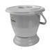 Portable Spittoon Urine Chamber Pots: Unisex Urinal Bottle Old Child Potty Bedpan with Lid Car Emergency Toilet for Children Camping Travel Home (Black) (Gray)
