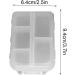 Travel Pill Organizer Box - Foldable Personal Daily Pill Case with 10 Grids Travel Pill Holder for Vitaming Fish Oils White - Buy Online on GoSupps.com