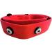 Yuandan Bluetooth Heart Rate Monitor Belt - Waterproof HR Sensor with Adjustable Replacement Tape - Compatible with ANT+ - Red - Buy Online on GoSupps.com