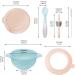 Kyraton Baby Bowls | Suction Bowls with Straw and Spoon | Unbreakable & Reusable | Light Blue | Slip Resistant & Durable - Buy Online on GoSupps.com