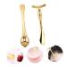 1 Set cream spoon eye cream roller applicator the face tool eye cream massage applicator applicator thin face artifact essence eye cream Skin Care Massage Tool cosmetic 9.6x3.5cm Golden