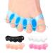 Toe Separators & Toe Stretcher for Overlapping Toes | Toe Separators to Correct Bunions | Cure Bunions Hammer Toes | Big Toe Spacers to Relieve Foot Pain | for Women and Men - 1 Pair (Blue)