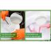 3pc Plastic Toilet Under Rim Cleaning Brush - S-Type Curved Handle - V-Shaped Bristles Cleaner - for Home Bathroom - Buy Online on GoSupps.com