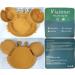 Vicloon Baby Suction Plate Baby Plate Silicone Suction Toddler Plates Self Feeding Training Divided Plate Non Slip Silicone Baby Weaning Plate for Most Highchairs Trays (Brown-Yellow) - Buy Online on GoSupps.com
