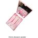 Dajidafu Delicate And Soft Fiber Hair Makeup Brush Set - Blended Look Powder Blusher Brush Mirror Box Brush Set With Mirror Cherry blossom pink - Buy Online on GoSupps.com
