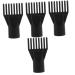 Healeved 4pcs Pet Water Blower Combs Accessories Hair Dryers Hair Dryer Attachment Nozzle Hair Comb The Dog 12.00X7.00X4.00CMx4pcs Blackx4pcs