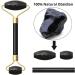 Jade Roller & Gua Sha Face Roller Rose Quartz Massager Facial Beauty Roller Skin Care Tools for Face Eyes Neck Reduce Wrinkle and Dark Circle (Black) - Buy Online on GoSupps.com