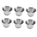 Zerodeko 12 Pcs Stainless Steel Sauce Cup Soy Sauce Mustard 6X4.4CMx2pcs Silverx2pcs