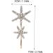 minkissy 3 Sets Star Hairpin Bobby Clips Rhinestone Barrettes for Women Bridal Hair Accessories Metal Hair Claw Clips Metal Hair Clips European Style Rhinestones Miss Female Star - Buy Online on GoSupps.com