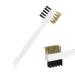 Kitchen Brush Scraper Tool - Cooktop Scraper Grease Removal Scrubber Rust Cleaner Scraper Bathroom Scrubber Cleaning Tool Stove Brass Brush Sink Crevice Brush for Home Foccar