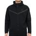 Nike Tech Fleece Full-Zip Hoodie - Men's Medium Black/Black