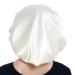 Alnorm Extra Large Satin Sleep Cap - Double Layer White | One Size for Ultimate Comfort - Buy Online on GoSupps.com