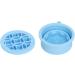 Makeup Brush Cleaning Bowl Space Saving Multifunctional Makeup Brush Scrubber Palm Size 2 in 1 Foldable for Home (Blue) - Buy Online on GoSupps.com