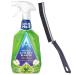 Astonish Mould and Mildew Cleaning Spray 750ml with Crevice Gap Brush. Hard Bristle Cleaning Brush for narrow corners of Home Kitchen and Bathrooms