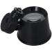 Othmro 1Pcs 10X Handheld Magnifier Lens, Diameter 0.98inch Magnifying Glass, Black Round Magnifying Loupe Glasses with 1 LED Light for Hobbyists Stamp Collectors Jewelers Watch Repairman 25mm 10x